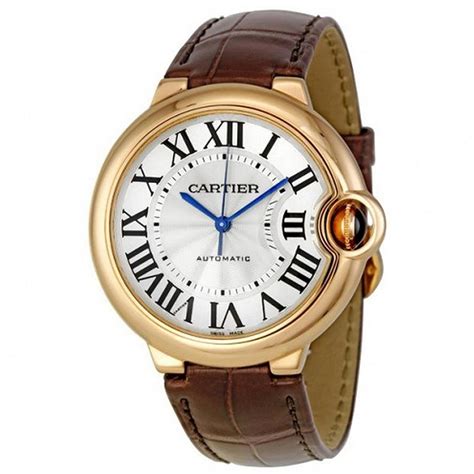 cartier watch band leather|Cartier watches with leather strap.